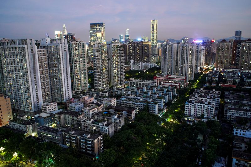 FILE PHOTO: Resident buildings and offices are seen in Shenzhen