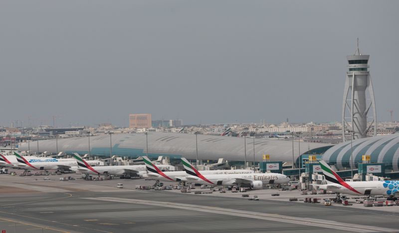 FILE PHOTO: General view of Dubai International Airport in Dubai