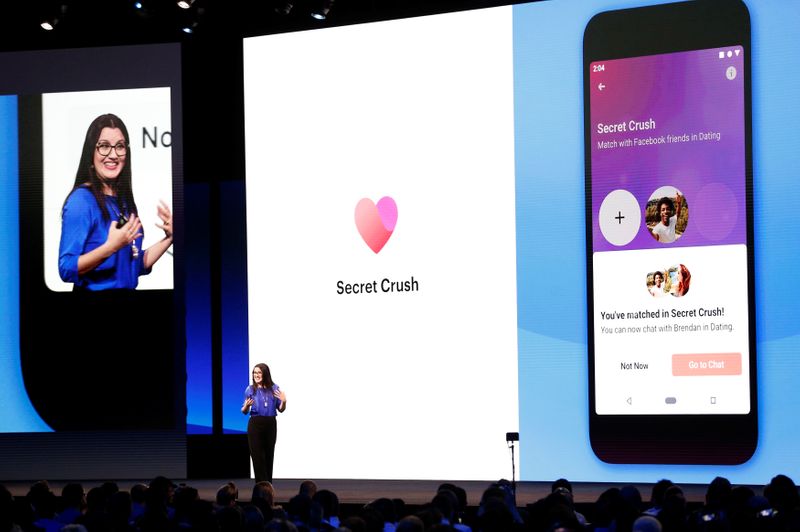 FILE PHOTO: Facebook's Fidji Simo speaks about the Facebook Dating app during Facebook Inc's annual F8 developers conference in San Jose