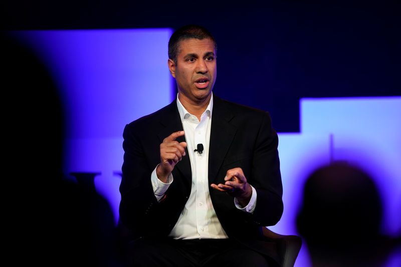 Ajit Pai, Chairman of the Federal Communications Commission, speaks at the WSJTECH Live conference in Laguna Beach, California