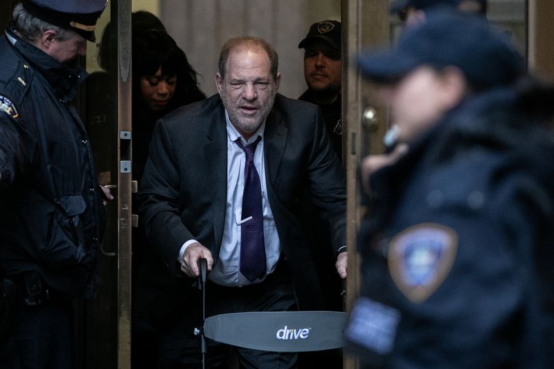 Film producer Harvey Weinstein leaves Criminal Court during his sexual assault trial in the Manhattan borough of New York City