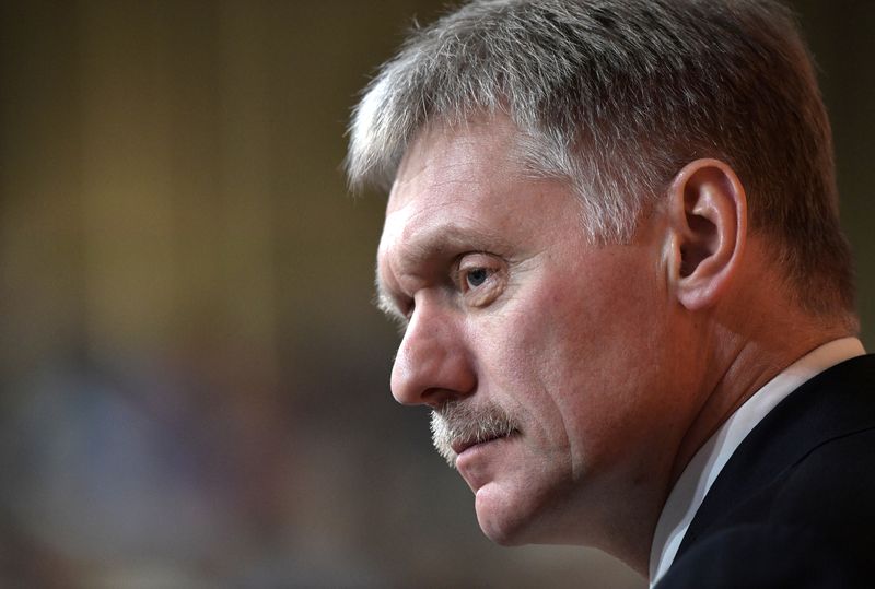 FILE PHOTO: Kremlin spokesman Peskov attends a news conference in Moscow