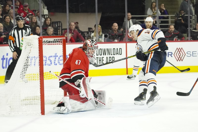 NHL: Edmonton Oilers at Carolina Hurricanes