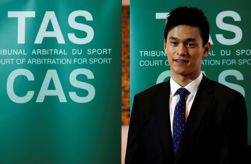 CAS public hearing of WADA appeal against Chinese swimmer Sun Yang and FINA in Montreux