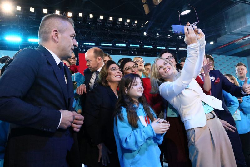 Presidential candidate Malgorzata Kidawa-Blonska attends a convention to inaugurate her election campaign in Warsaw