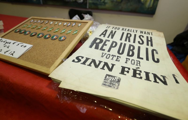 Sinn Fein public meeting Liberty Hall in Dublin