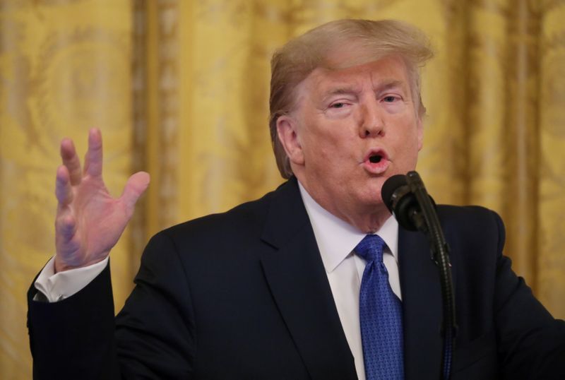 U.S. President Donald Trump at the White House