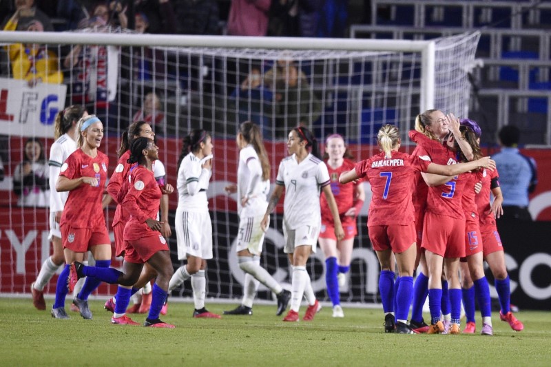 Soccer: CONCACAF Women's Olympic Qualifying-Mexico at USA