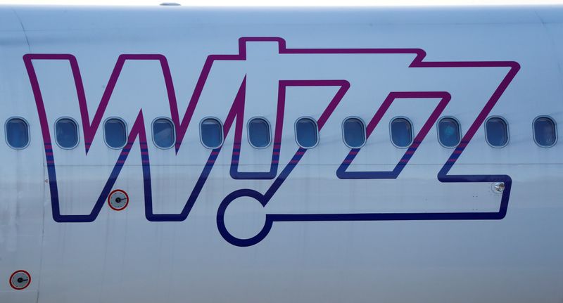 FILE PHOTO: Wizz Air Airbus 321-231 HA-LXJ aircraft taxis to runway at the Chopin International Airport in Warsaw