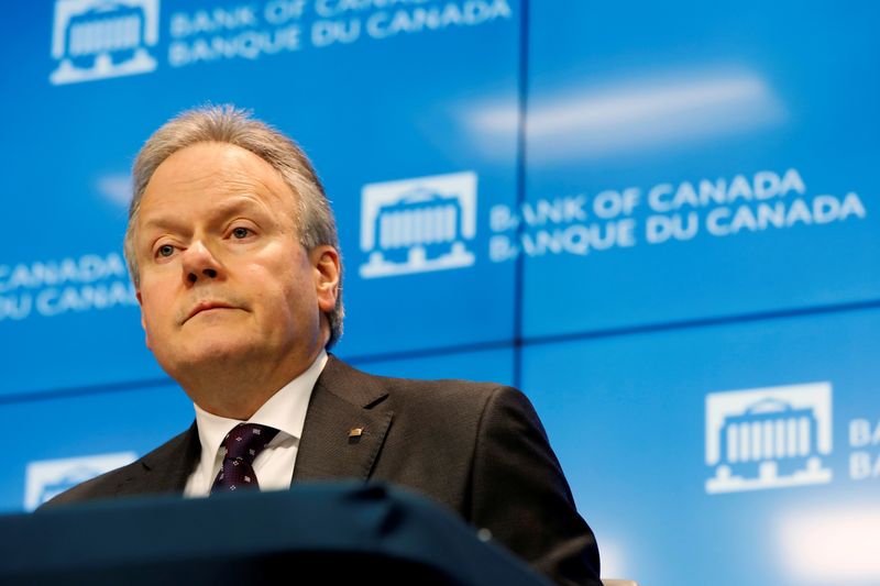 FILE PHOTO: Bank of Canada Governor Stephen Poloz speaks to reporters after announcing a rate decision in Ottawa