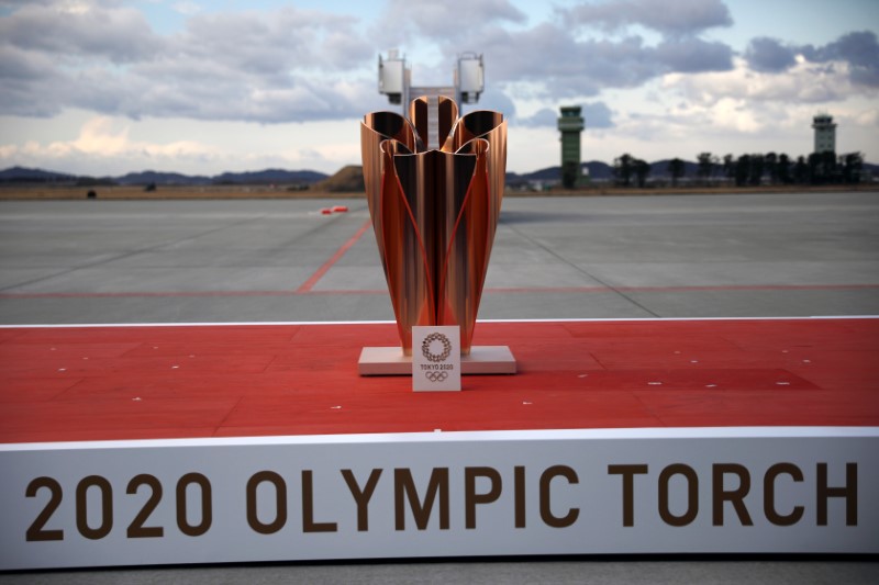 Arrival of Olympic Flame from Greece to Japan