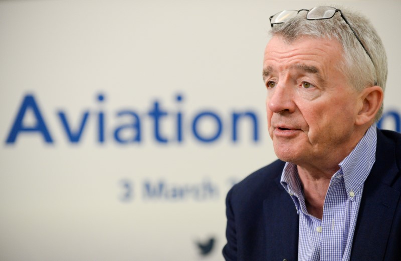 FILE PHOTO: Ryanair Chief Executive Michael O'Leary attends the Europe Aviation Summit in Brussels