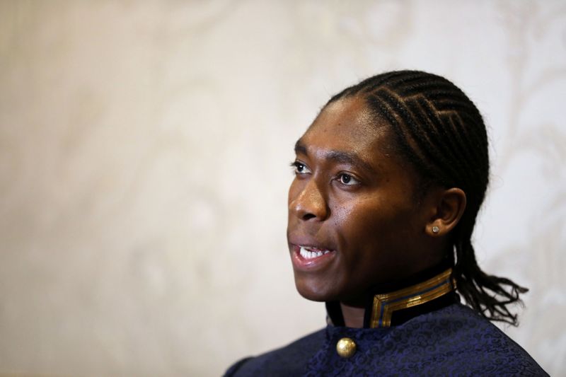 South African athlete Semenya speaks at a women's conference in Johannesburg