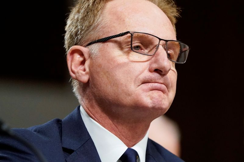 FILE PHOTO: Acting Secretary of the Navy Thomas Modly, testifies to the Senate Armed Services Committee during a hearing examining military housing on Capitol Hill in Washington