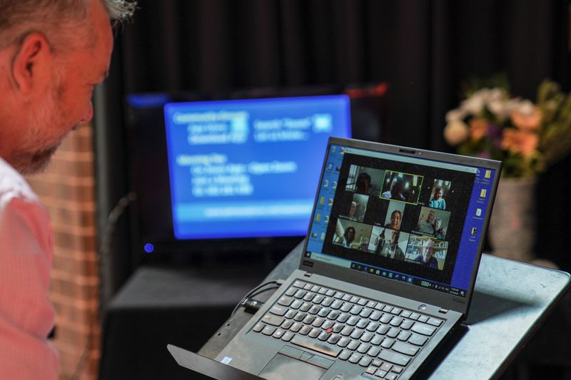 Live-streaming of Easter service at One1Seven evangelical Anglican church in Sydney, Australia