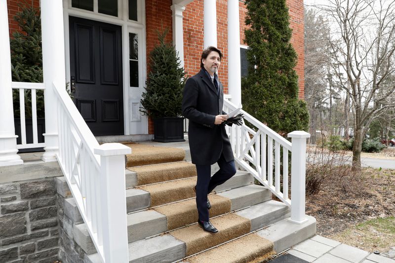 Canada's Prime Minister Justin Trudeau attends a news conference in Ottawa