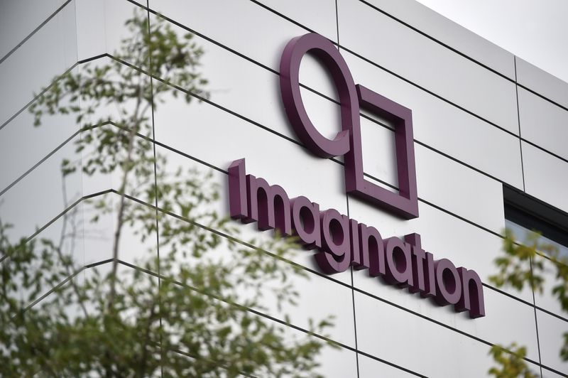 The headquarters of technology company Imagination Technologies is seen on the outskirts of London