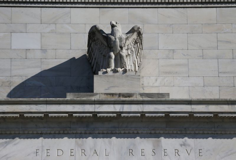 Federal Reserve Board building on Constitution Avenue is pictured in Washington