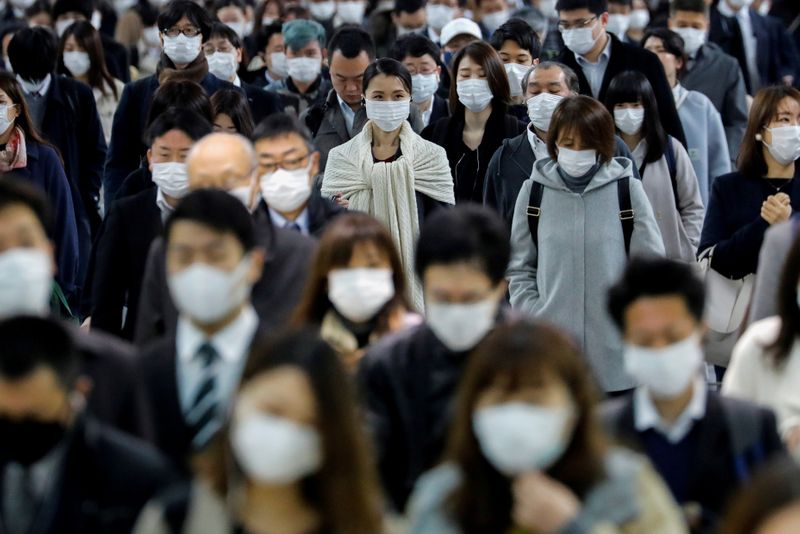 FILE PHOTO: Outbreak of the coronavirus disease (COVID-19) in Tokyo