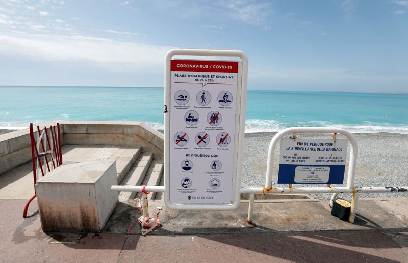 France softens lockdown rules during the outbreak of the coronavirus disease (COVID-19) in Nice