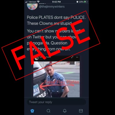 Minneapolis Police License Plate Doesn’t Raise a ‘False Flag’