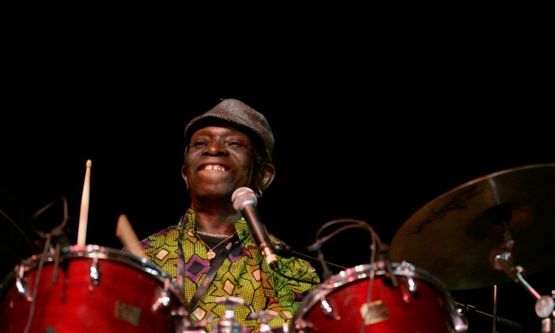 FILE PHOTO: Nigerian singer Tony Allen performs at the Mawazine Festival in Rabat