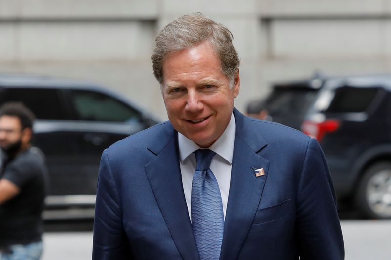 Geoffrey Berman exits the Manhattan Federal Court in New York