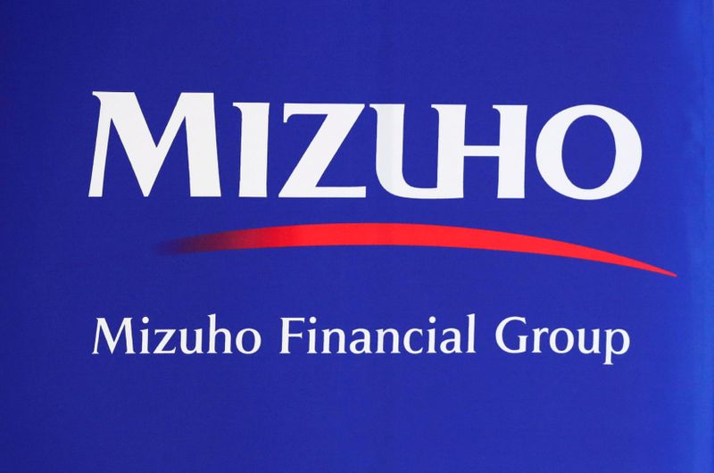 FILE PHOTO: Mizuho Financial Group logo is seen at the company's headquarters in Tokyo