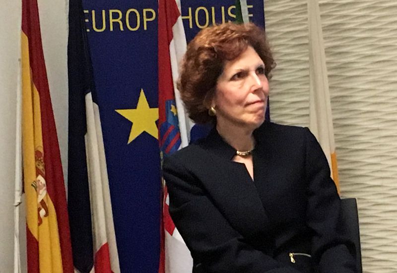 FILE PHOTO: Cleveland Federal Reserve Bank President Loretta Mester speaks in London