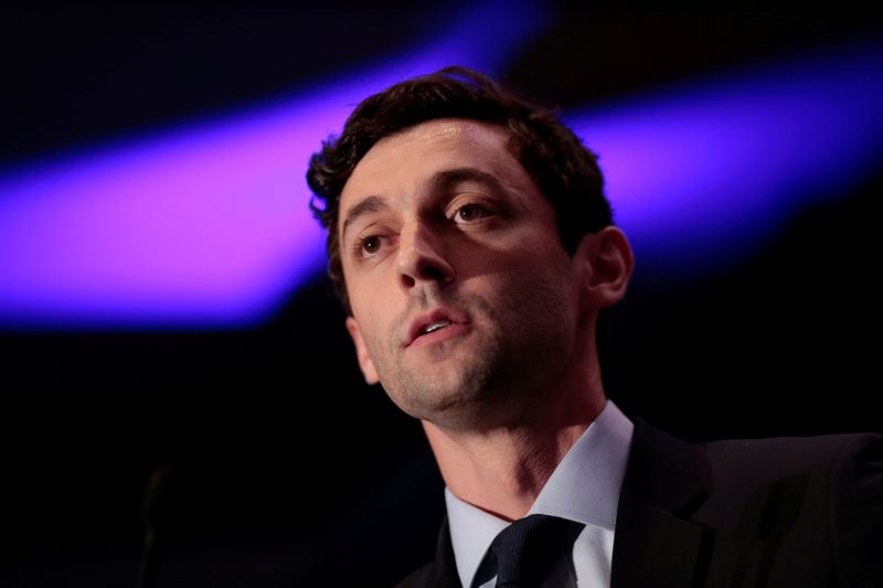 FILE PHOTO: Democrat Jon Ossoff addresses his supporters after his defeat in Georgia's 6th Congressional District special election in Atlanta