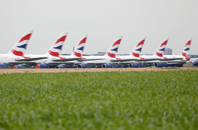 FILE PHOTO: Airplanes at Chateauroux airport in France