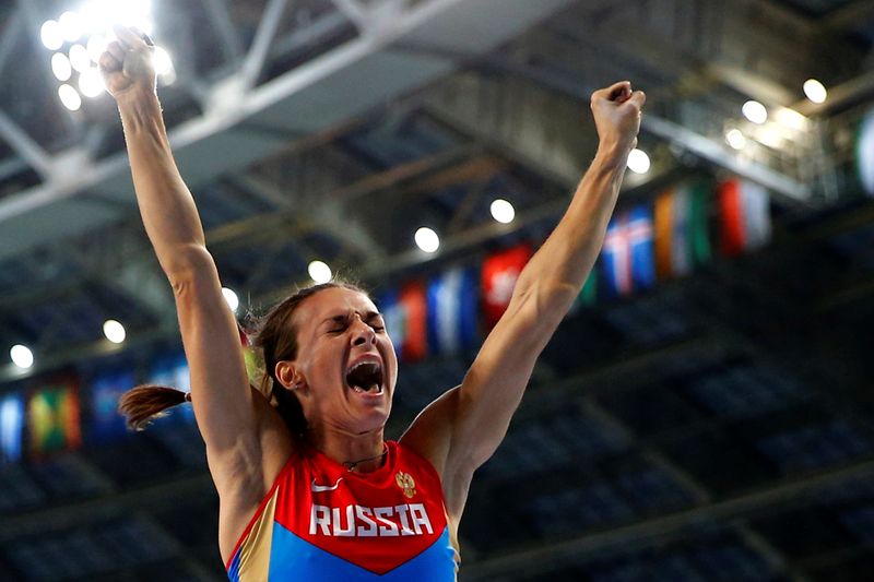 FILE PHOTO: Born on June 3, 1982: Yelena Isinbayeva, Russian pole vaulter