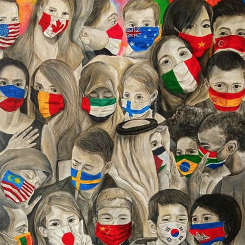 Painting of Children in Masks Isn’t a 1994 Airport Mural
