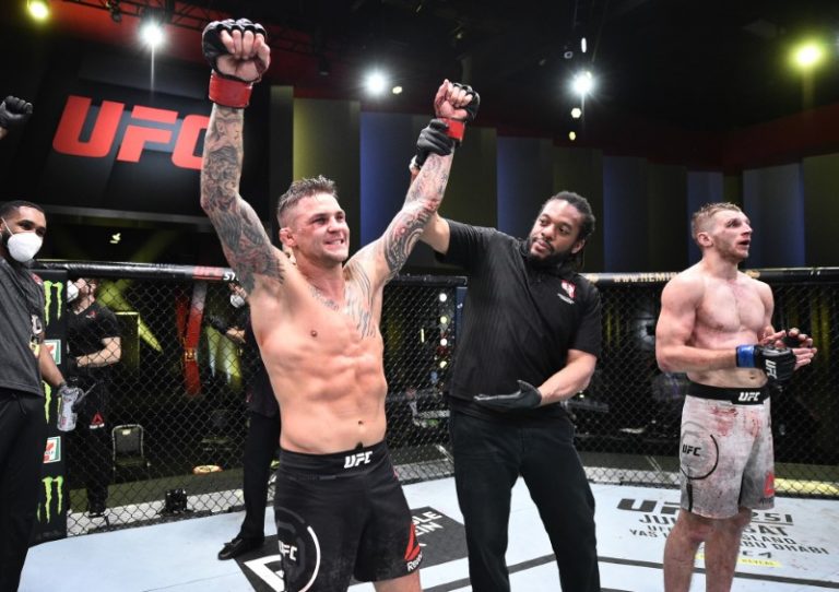 Poirier outlasts Hooker in highlight bout at UFC Fight Night