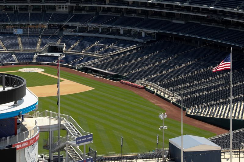 FILE PHOTO: Nationals Park is seen after MLB owners reportedly approved a plan for a coronavirus-delayed baseball season in Washington