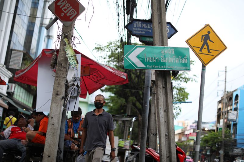 FILE PHOTO: Outbreak of the coronavirus disease (COVID-19) in Bangkok