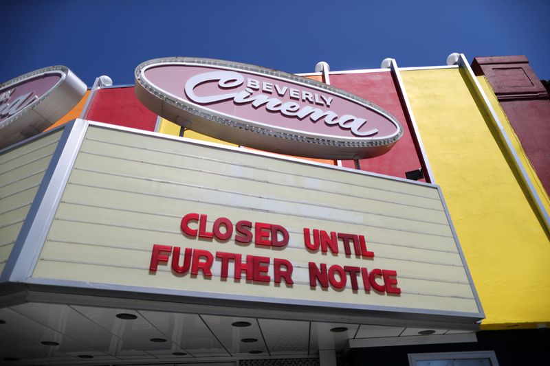 The New Beverly Cinema is closed as the global outbreak of the coronavirus disease (COVID-19) continues, in Los Angeles