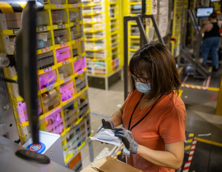 Amazon begins screening some warehouse employees for coronavirus symptoms as they show up for work