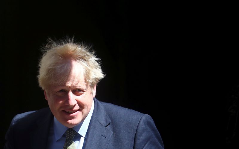 FILE PHOTO: Britain's Prime Minister Boris Johnson at Downing Street in London