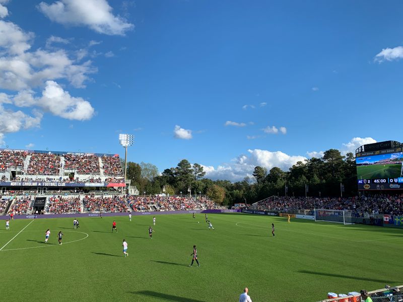 The North Carolina Courage and the Chicago Red Stars compete in the National Women’s Soccer League (NWSL) championship in Cary