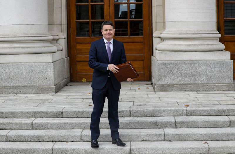 Irish Finance Minister Paschal Donohoe presents Budget 2020 at Government Buildings in Dublin