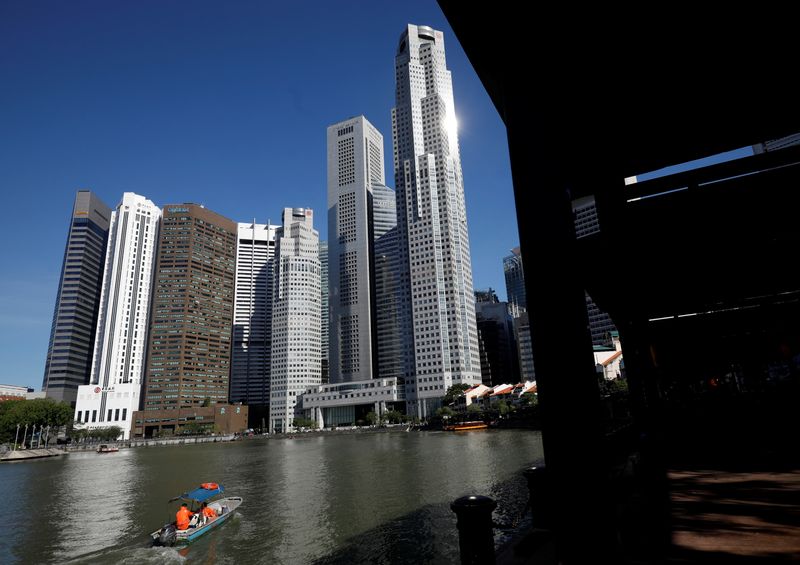 FILE PHOTO: A view of the central business district in Singapore