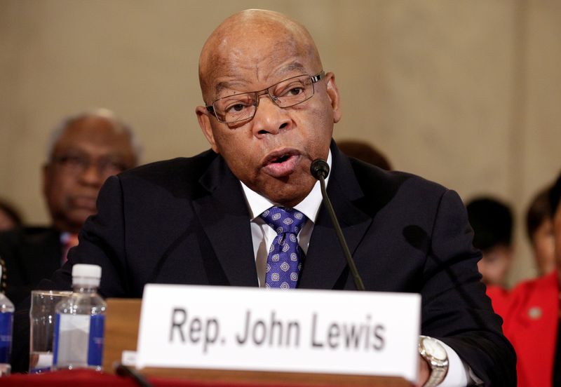 FILE PHOTO: Rep. Lewis testifies to the Senate Judiciary Committee during the second day of confirmation hearings on Senator Sessions' nomination to be U.S. attorney general in Washington.