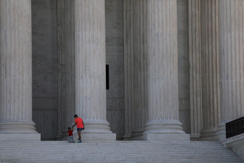 FILE PHOTO: The U.S. Supreme Court building is seen in Washington