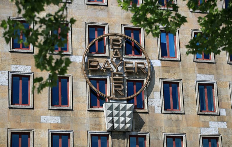 FILE PHOTO: The historic headquarters of German pharmaceutical and chemical maker Bayer AG is pictured in Leverkusen