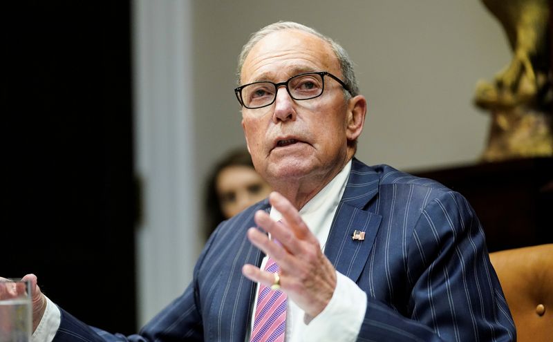 Larry Kudlow participates in coronavirus economic 