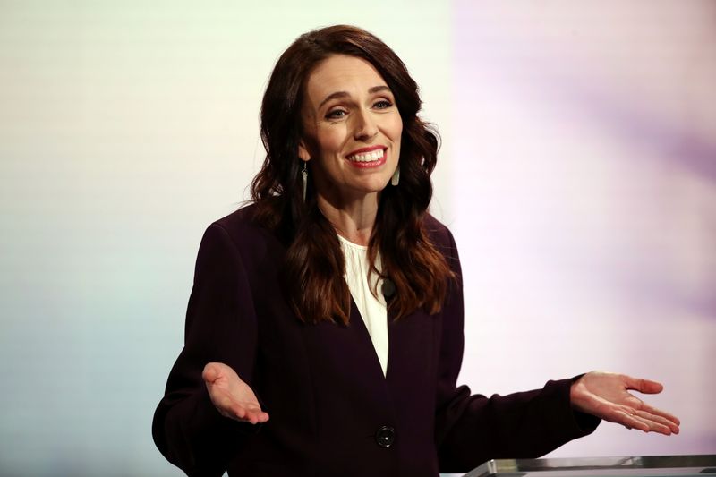 New Zealand Prime Minister Ardern participates in a debate in Auckland