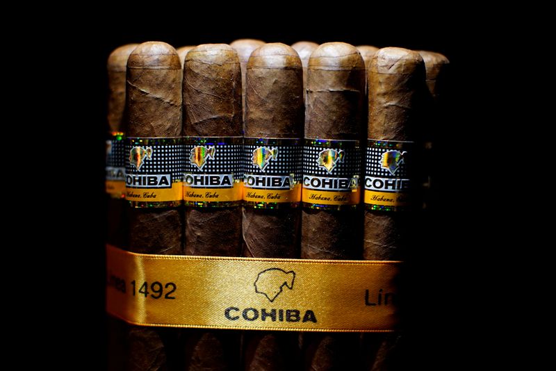 FILE PHOTO: Cohiba cigars are seen on display at the 19th Habanos Festival in Havana, Cuba