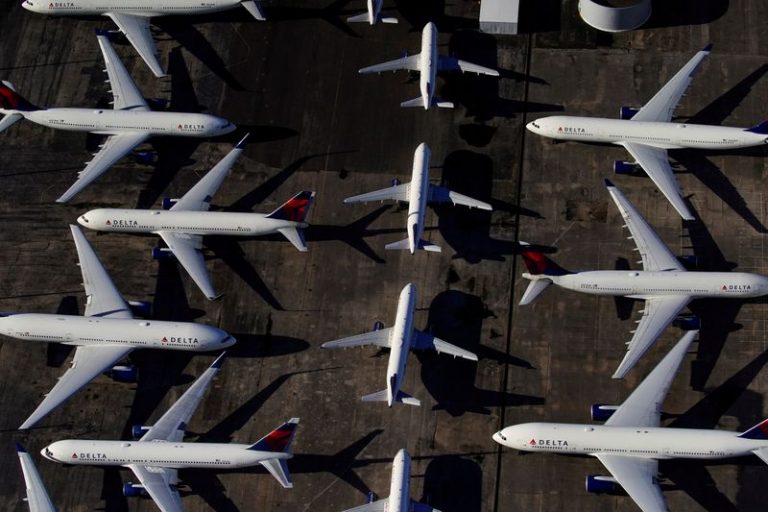 U.S. airlines strap in for bailout suspense a day before furloughs