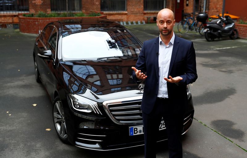 German chauffeur service Blacklane CEO Jens Wohltorf is pictured in Berlin